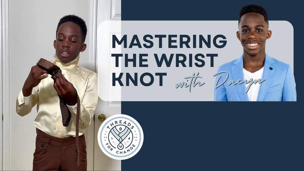 The wrist knot is a technique that brings precision and style to tie tying.