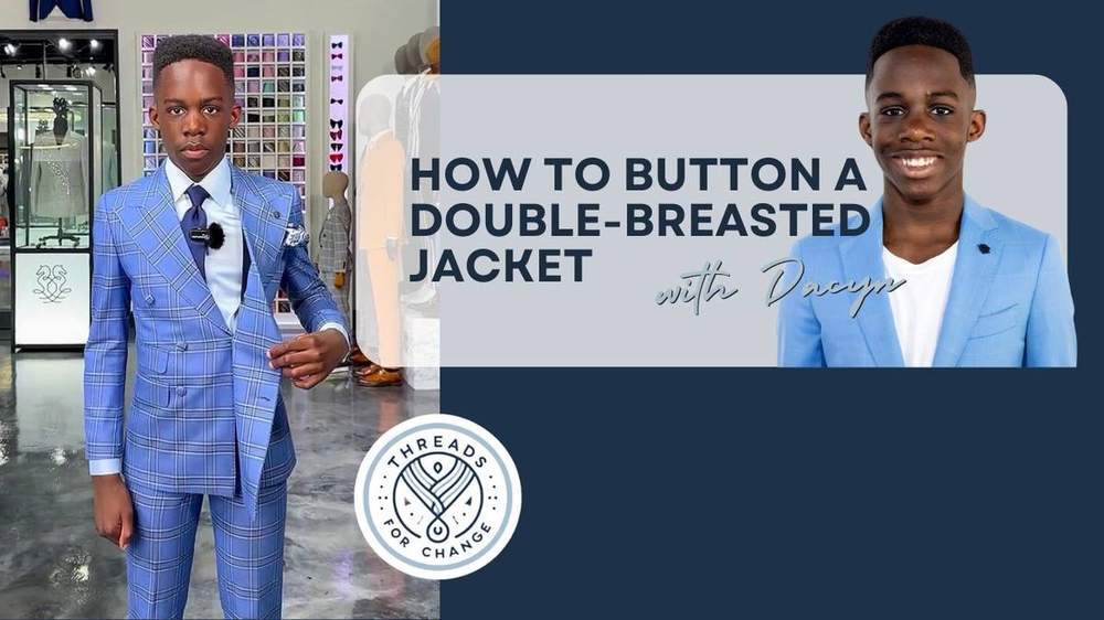 Not sure how to button up a double-breasted jacket?