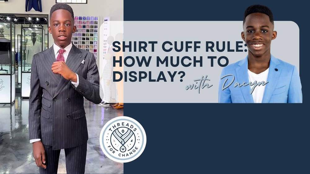How much shirt cuff should peek out from under your jacket?